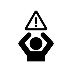 Security alert - Vector web icon