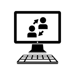 Digital network - Vector web icon