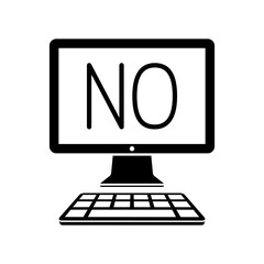 Checkbox computer decision - Minimal vector icon