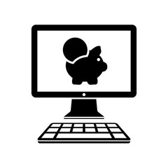 Money saving website services - Vector flat icon