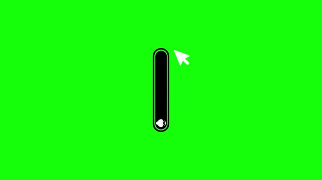 volume control icon animation. volume button