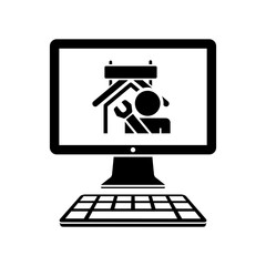 Artisan online services - Vector flat icon