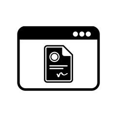 Website certificate - Vector flat icon