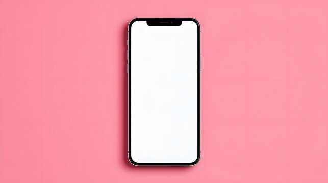 Minimalist Mobile: A sleek, modern mobile phone rests serenely against a soft, pastel-hued canvas, exuding a sense of simplicity and technological sophistication.