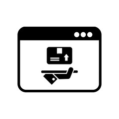 Obraz premium Online delivery service - Vector flat icon