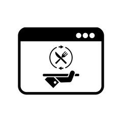 Fooding full web services - Vector flat icon