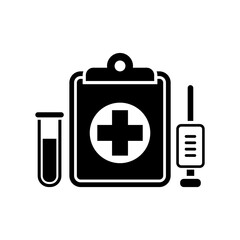 Medical symbols - Vector flat icon