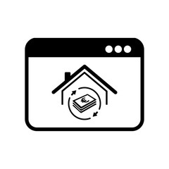 Real estate investment - Vector icon for computer website or app