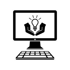 Innovative process - Vector icon for computer website or applica