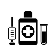 Obraz premium Medical instruments - Vector icon for computer website or applic