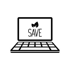 Save the nature - Vector icon for computer website or applicatio