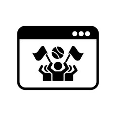 Sport supporters - Vector icon for computer website or applicati