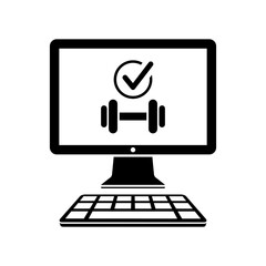 Gym page - Vector icon for computer website or application