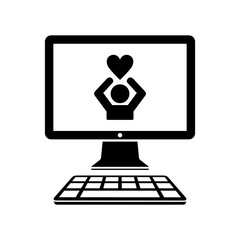 Page like - Vector icon for computer website or application