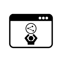 Network - Vector icon for computer website or application