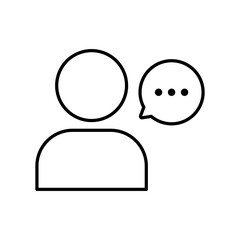 Chat icon - Thin series
