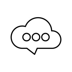 Chat icon - Thin series