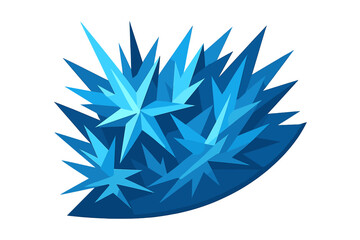 Obraz premium Icy Crystal Detail. Icy Crystal Detail. Flat minimalist vector illustration of an Icy Crystal Detail. Sharp