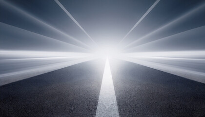 Horizonless Path Traced By Light Fading Into White