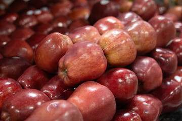 Stack of Red Apples