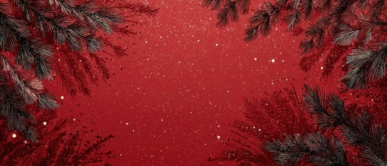 Festive red background with soft speckled texture for winter celebrations