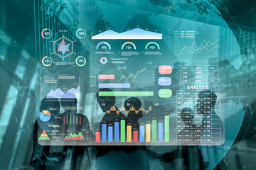 An advanced financial and business performance data dashboard. A professional interface for deep analysis of stock, product, and company metrics. Motif