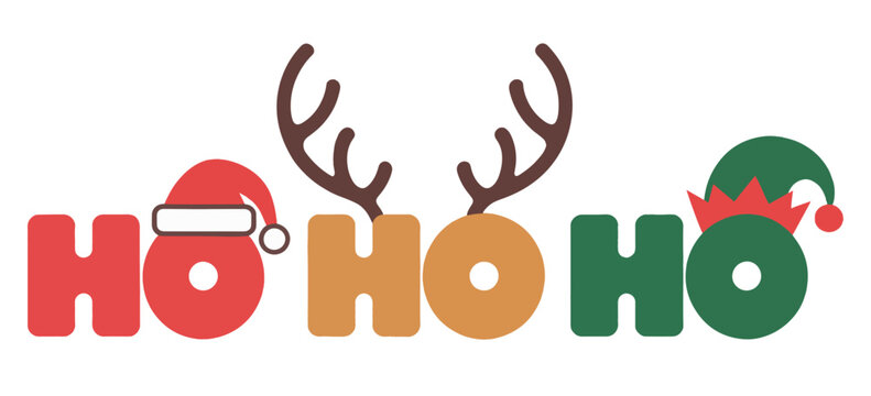 ho ho ho text christmas