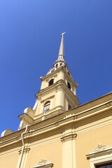 Historical church in the Peter and Paul Fortress.	
