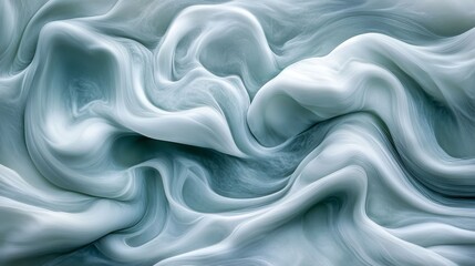 Obraz premium Surreal Aurora Waves in a Dreamy Background with Flowing Forms and Whimsical Abstract Patterns