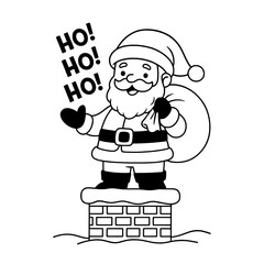  

Santa Claus Chimney Line Art

 
