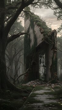 old house in the woods
