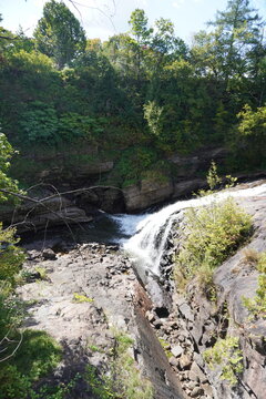 Kabir Kouba waterfall in Wendake, Quebec