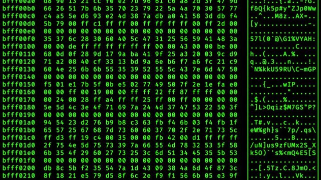 Memory dump background loop