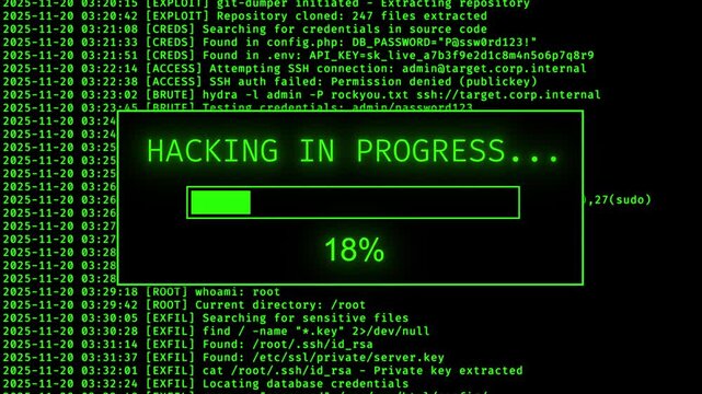 Hacking in progress - logs