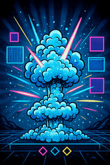 Pink Cute Comic Background &ndash; Kawaii Pastel Pop Art Halftone Wallpaper with Soft Sparkles, Bubble Texture, Girly Cartoon Elements and Aesthetic Gradient Design (HD PNG)