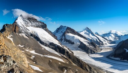 Jungfraujoch Alps Mountain Landscape