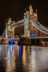 London Tower Bridge by night