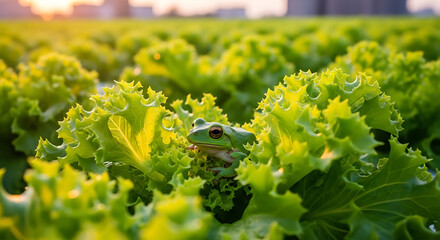 Animal adaptation. Hydroponic Hunters — Frogs in Urban Farms