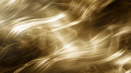 Abstract background of golden and white swirling light trails and glowing curves. Luxurious, fluid, and dynamic texture for luxury, design, or fantasy themes.