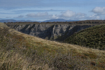 Views of Delika Canyon from Mount Santiago