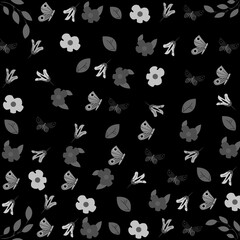 Colorful Spring Blossoms & Butterflies