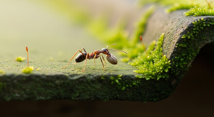 Animal adaptation. Microclimate Burrows — Ants in Urban Green Roofs.