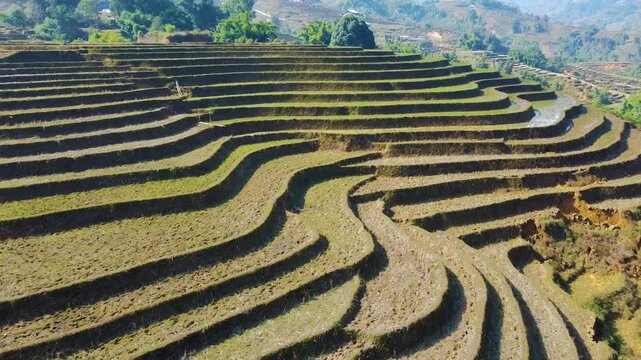 Going above the rice fields of Sa Pa in the north of Vietnam. Incredible view taken with my drone.
