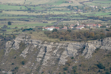 View of the village of Untza from the Mirador del Monte Santiago