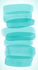 Watercolor texture with refreshing blue brushstrokes on a white background. Artistic abstract paint design for banner, decoration, and web.