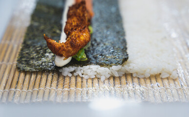 Fresh Sushi Pieces – Japanese Cuisine, Traditional Asian Food © Gabi