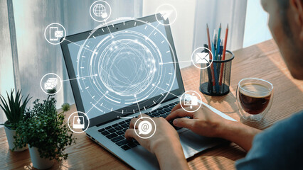 Email icons show digital communication, email service, and inbox management. Email supports online messaging, email notification, and secure exchange. Gist