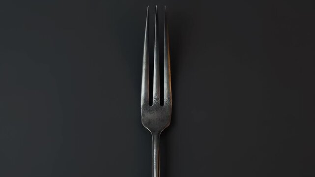 Fork on Black.