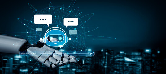 AI chatbot assistant uses LLM and deep learning to deliver smart business support with explainable...