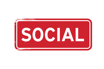 Vibrant Red Social Media Button for Online Engagement and Marketing Strategy Promotion and Platform Branding